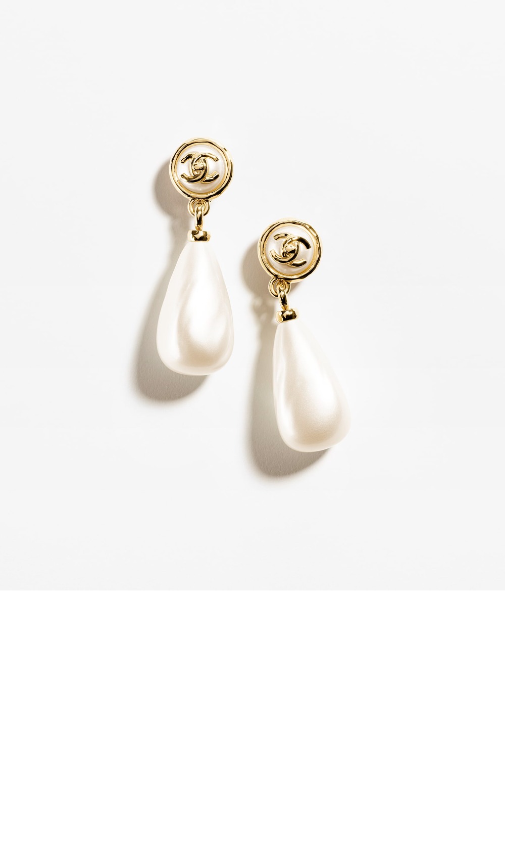 샤넬 진주 클립온 펜던트 귀걸이 ABD691