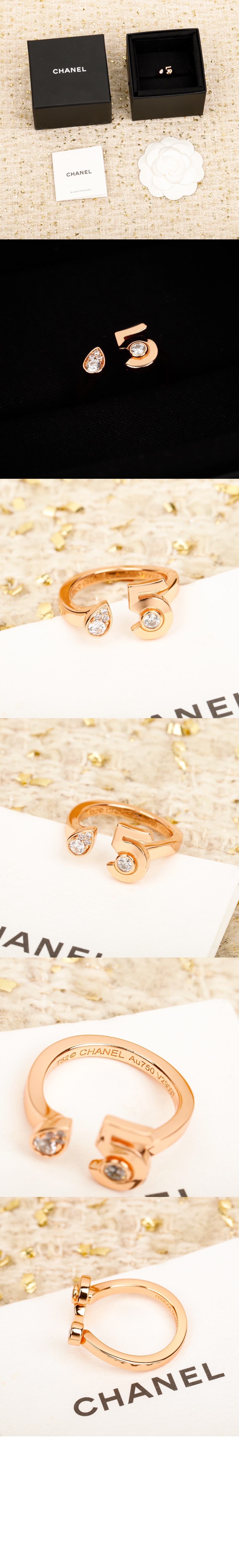 샤넬 Extrait de N°5 링 J12400