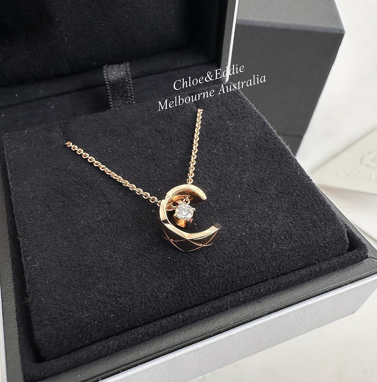 샤넬 코코 네크리스 베이지골드