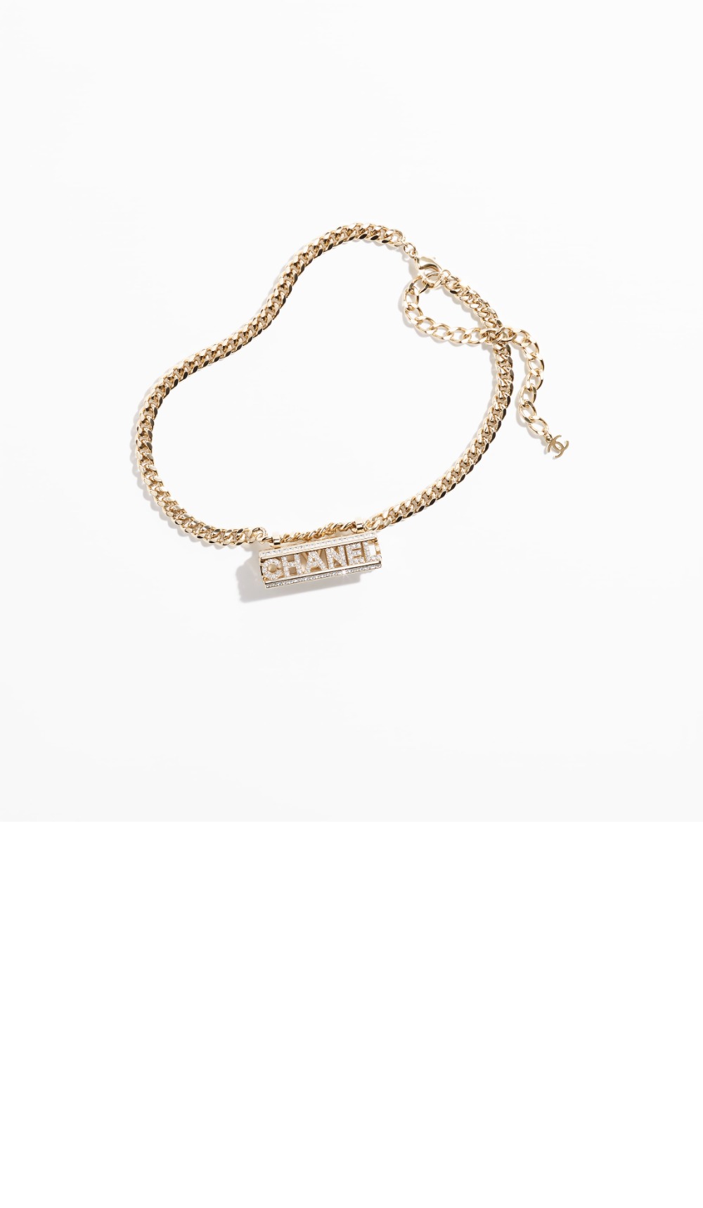 샤넬 로고 체인 목걸이 ABB583