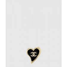 샤넬 CC로고 하트 핀 라인스톤 브로치 AB8041