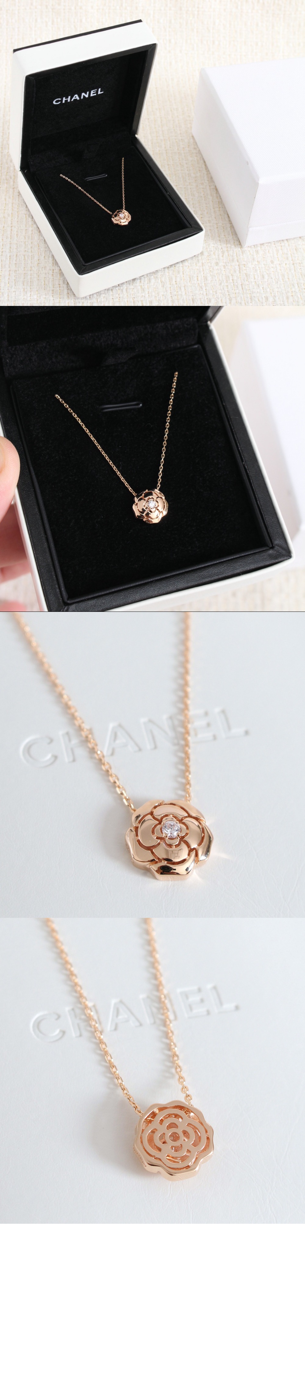 샤넬 EXTRAIT DE CAMÉLIA 네크리스 J11660