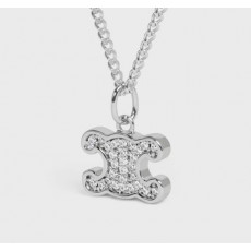 셀린느 트리옹프 라인스톤 목걸이