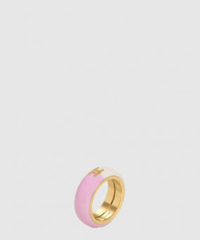 셀린느 레진과 골드 장식 신주 반지 461VC6