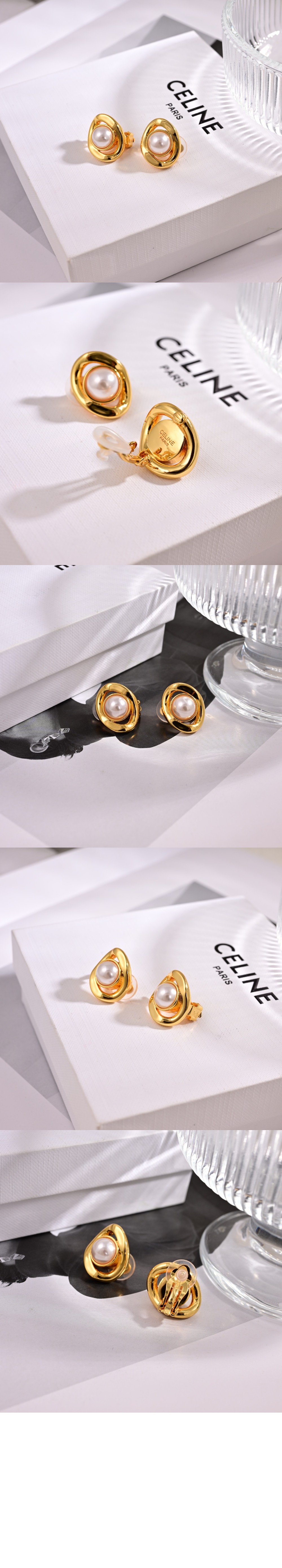 셀린느 수지 진주 귀걸이 461FM6