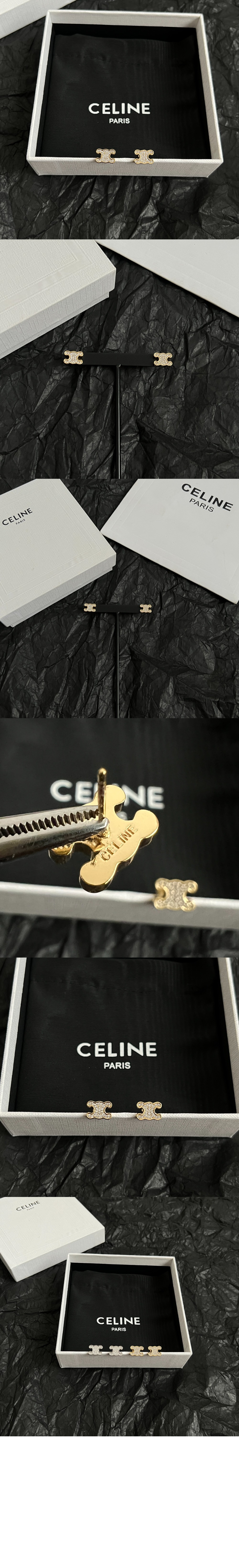 셀린느 트리옹프 라인스톤 스터드 461EZ6