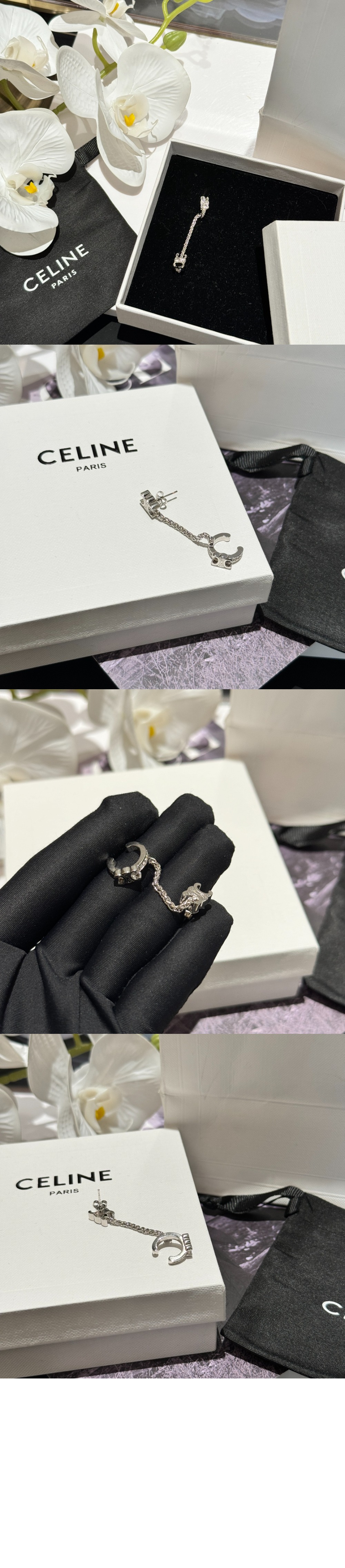 셀린느 신주 크리스털 귀걸이 460TF6