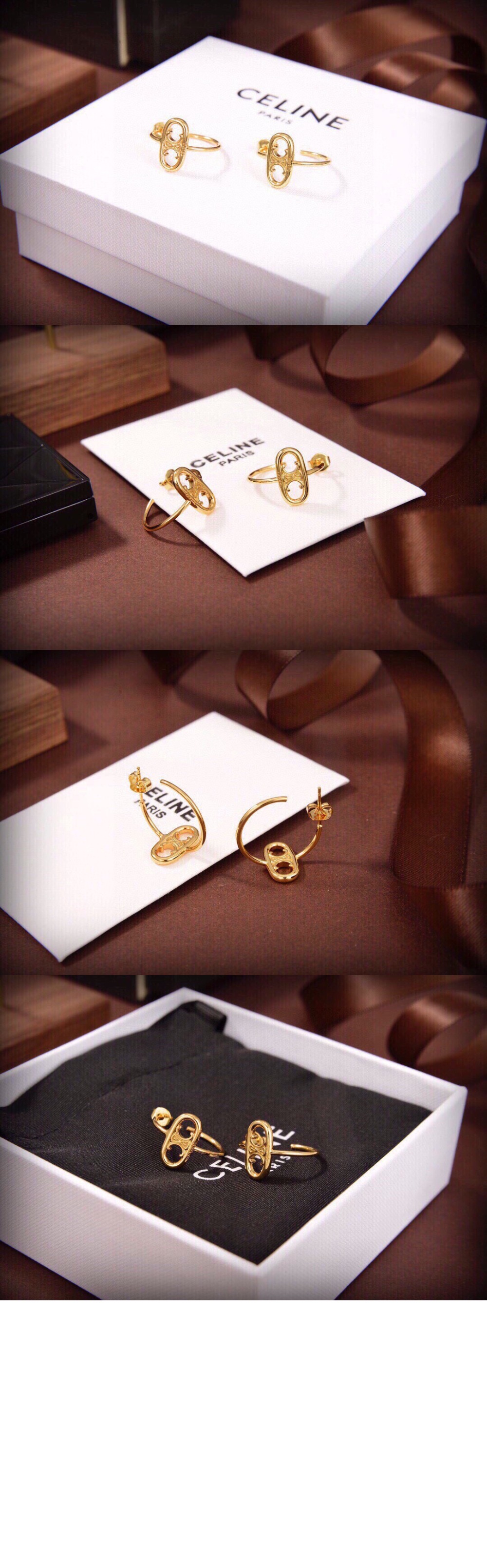 셀린느 트리옹프 스파클 후프 46W316