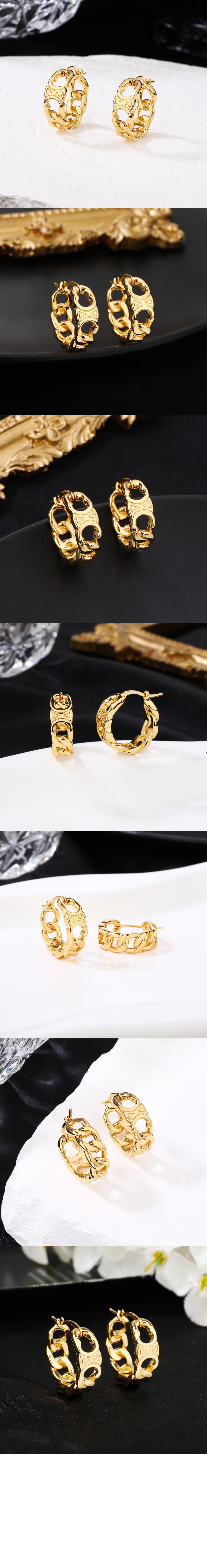 셀린느 트리옹프 구르메트 스터드 귀걸이 460TM6