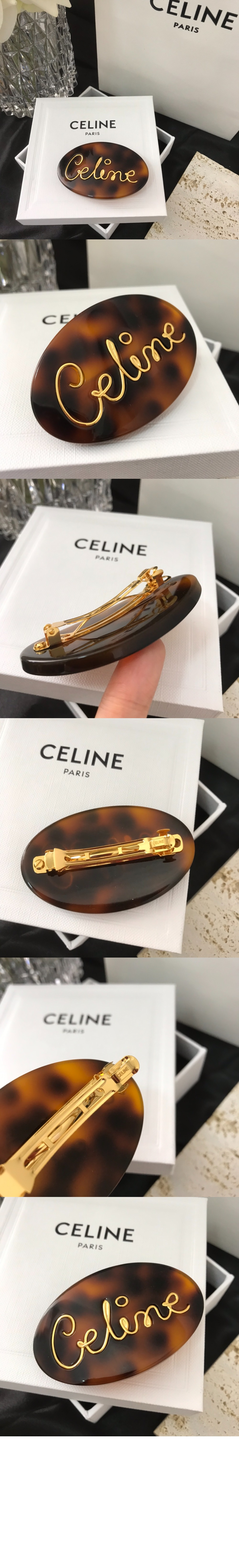 셀린느 헤어 클립 46W426