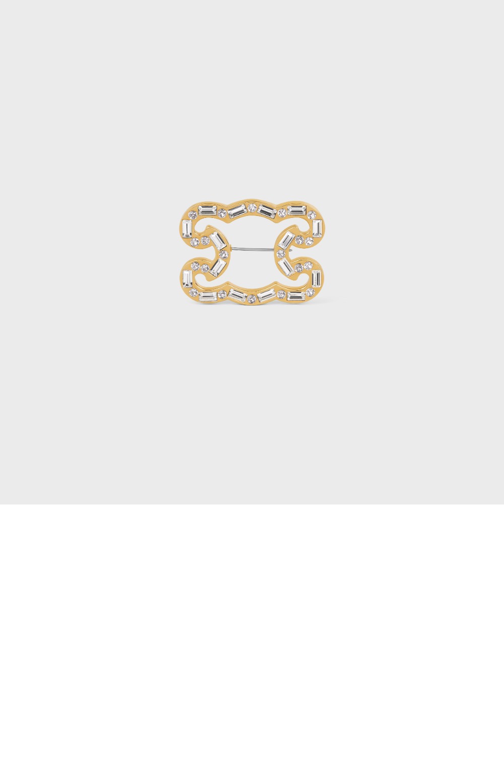 셀린느 트리옹프 프레임 스파클 브로치 461FQ6