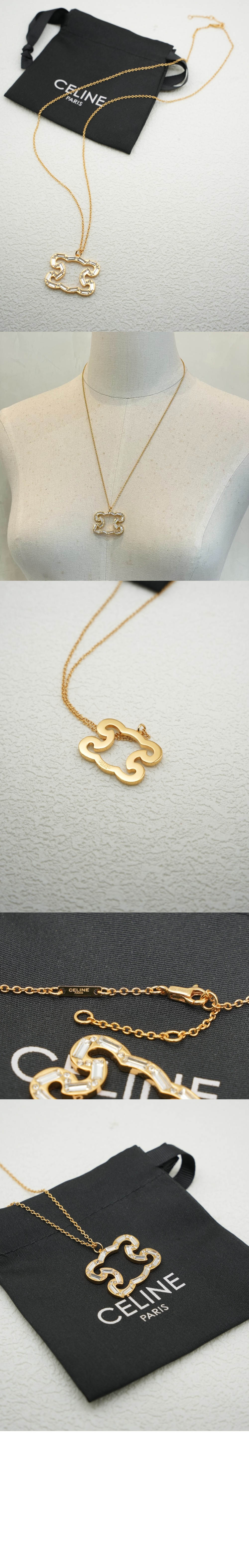 셀린느 트리옹프 프레임 스파클 목걸이 461FO6