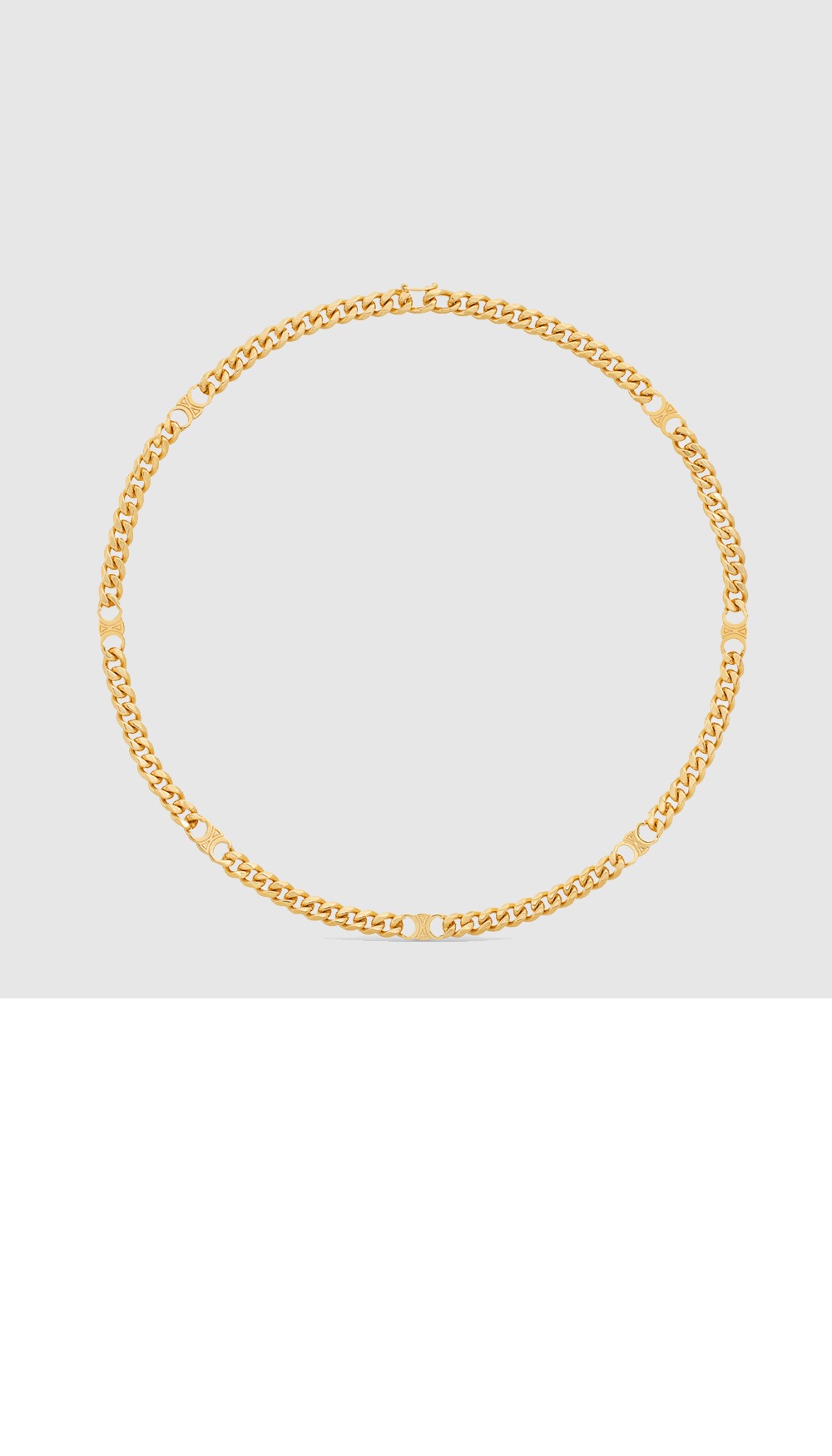 셀린느 트라이옴프 스몰 고메테 목걸이 460VN6