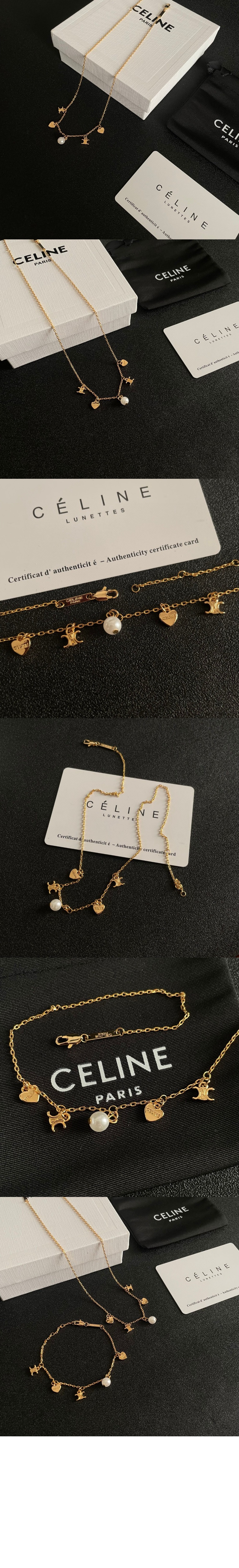 셀린느 하트 참 목걸이 460OY6