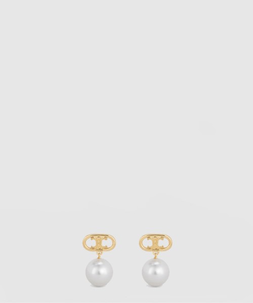 셀린느 트리옹프 펄 귀걸이 46W796