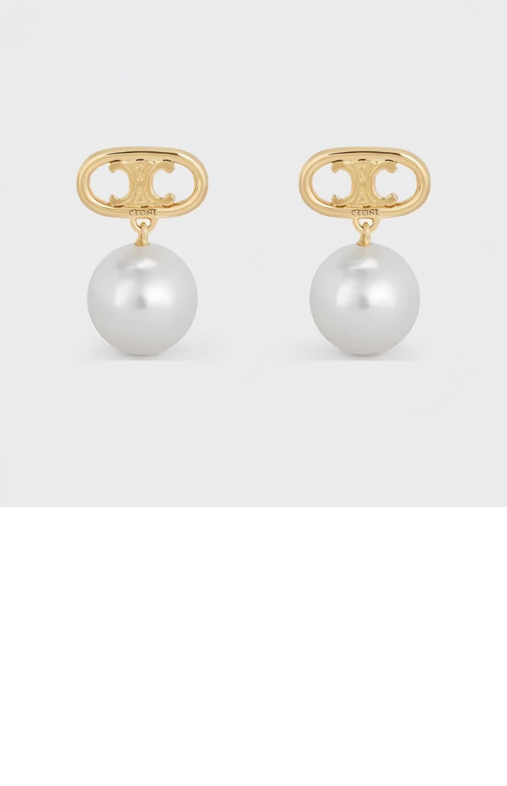 셀린느 트리옹프 펄 귀걸이 46W796