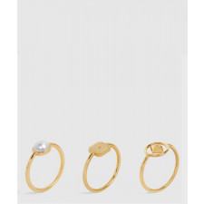 셀린느 분리형 황동 및 레진 진주 반지 460HR6