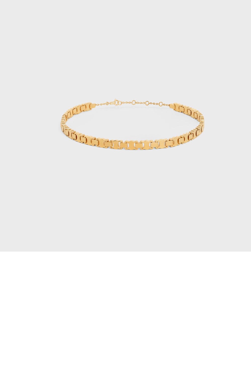 셀린느 트리오페 링크 초커 목걸이 460XC6