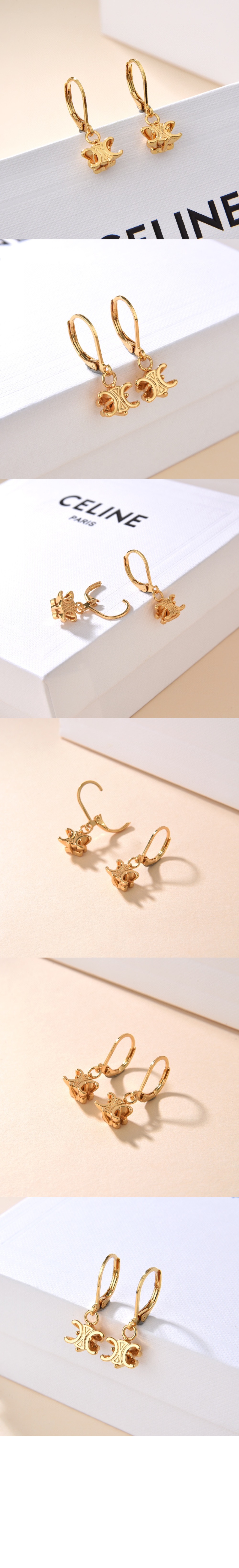 셀린느 트리옹프 솔리테어 귀걸이 460XR6