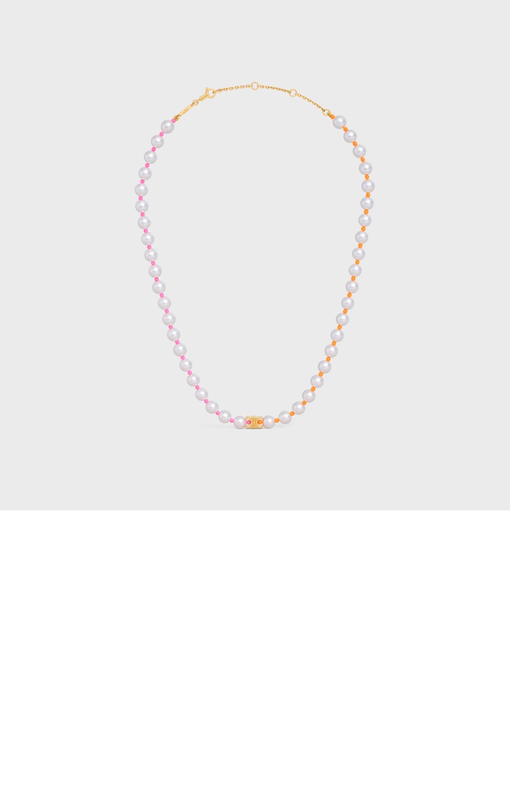 셀린느 플라쥬 펄 목걸이 460XM6