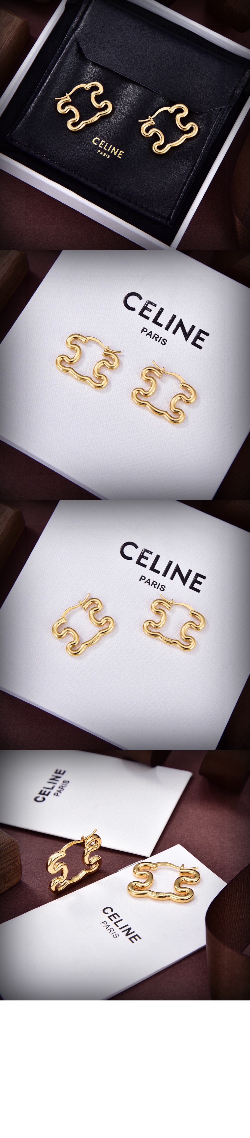 셀린느 트리옹프 프레임 귀걸이 460HS6