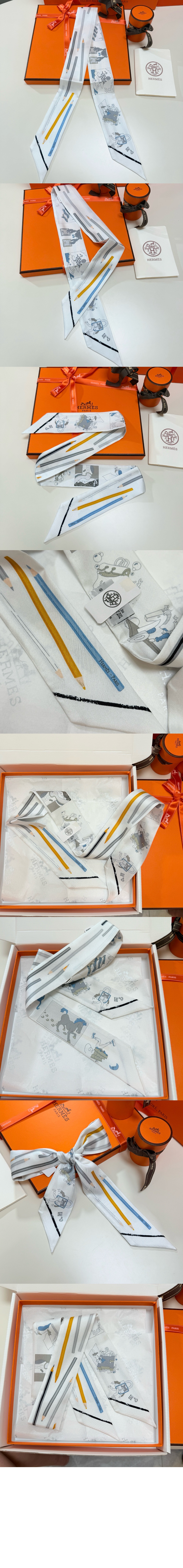 에르메스 A Vos Crayons et Carre Libre Twilly 트윌리