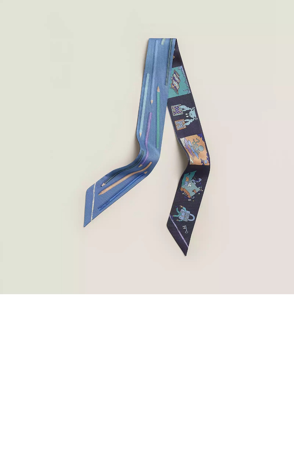 에르메스 A Vos Crayons et Carre Libre Twilly 트윌리