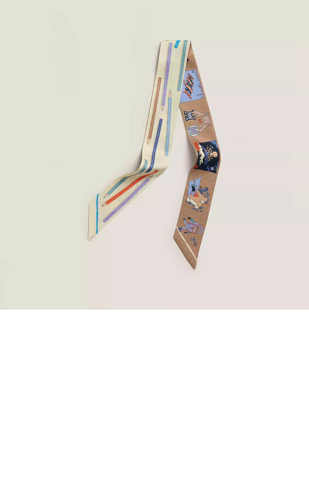 에르메스 A Vos Crayons et Carre Libre Twilly 트윌리