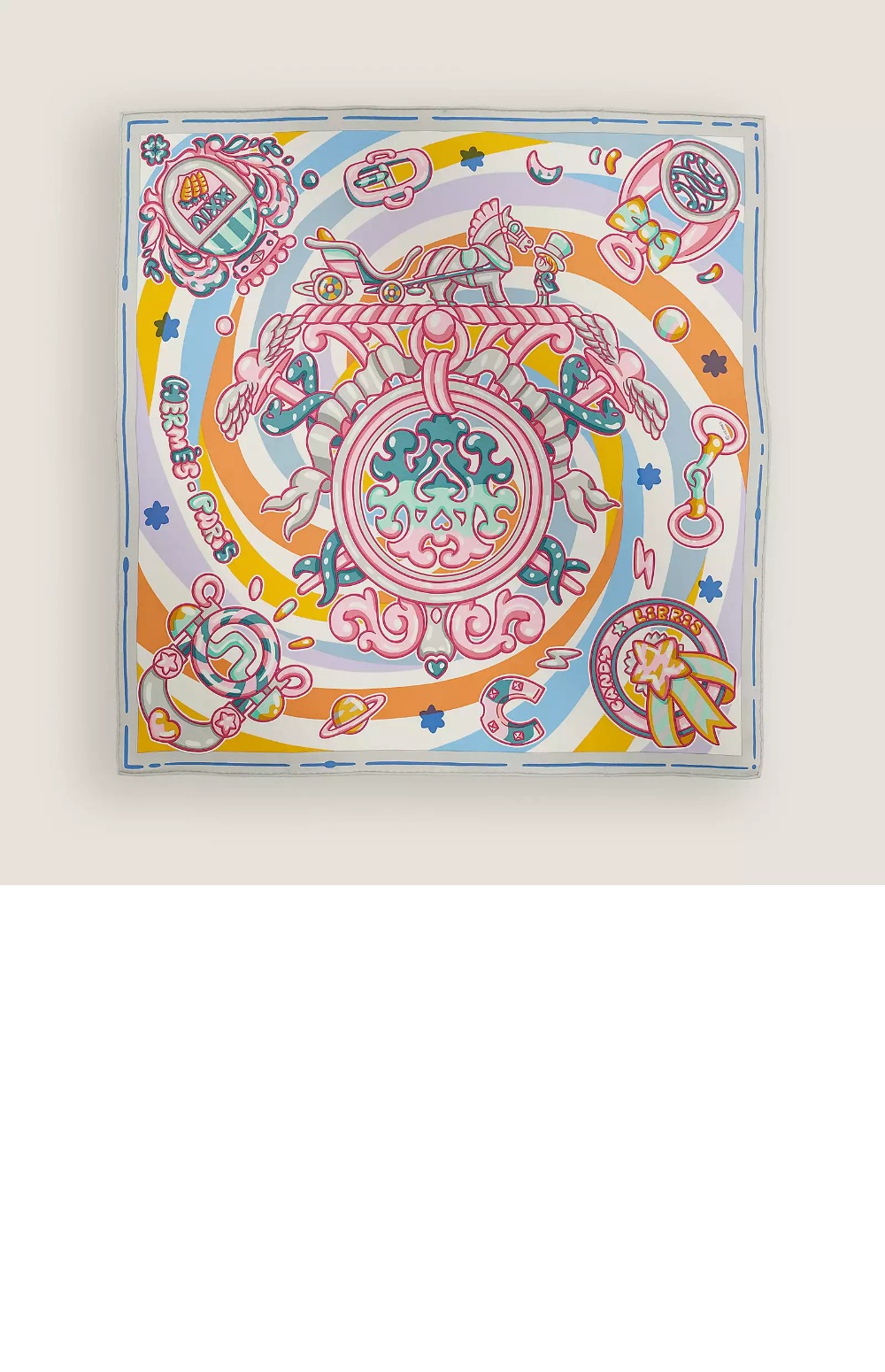 에르메스 Candy Libris 스카프 90