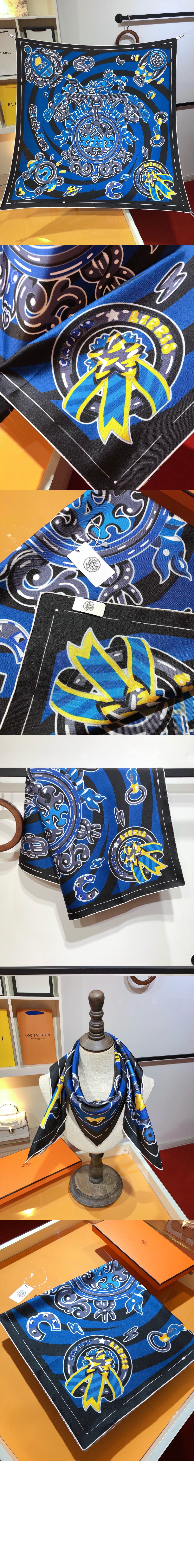 에르메스 Candy Libris 스카프 90