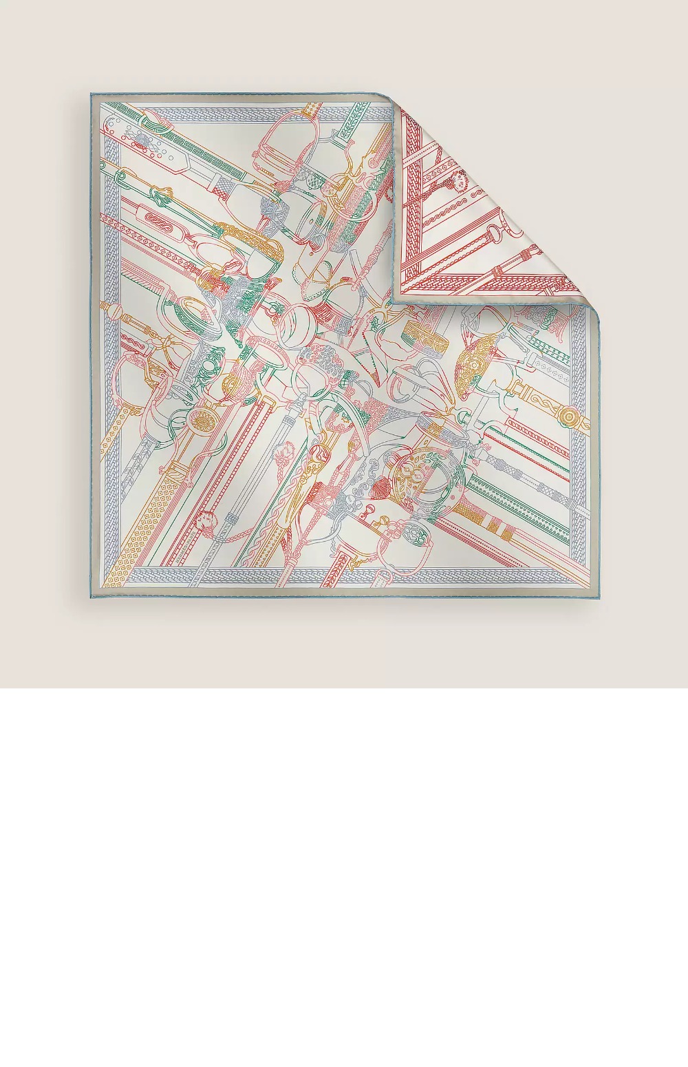 에르메스 Concours d'Etriers wash 스카프 90