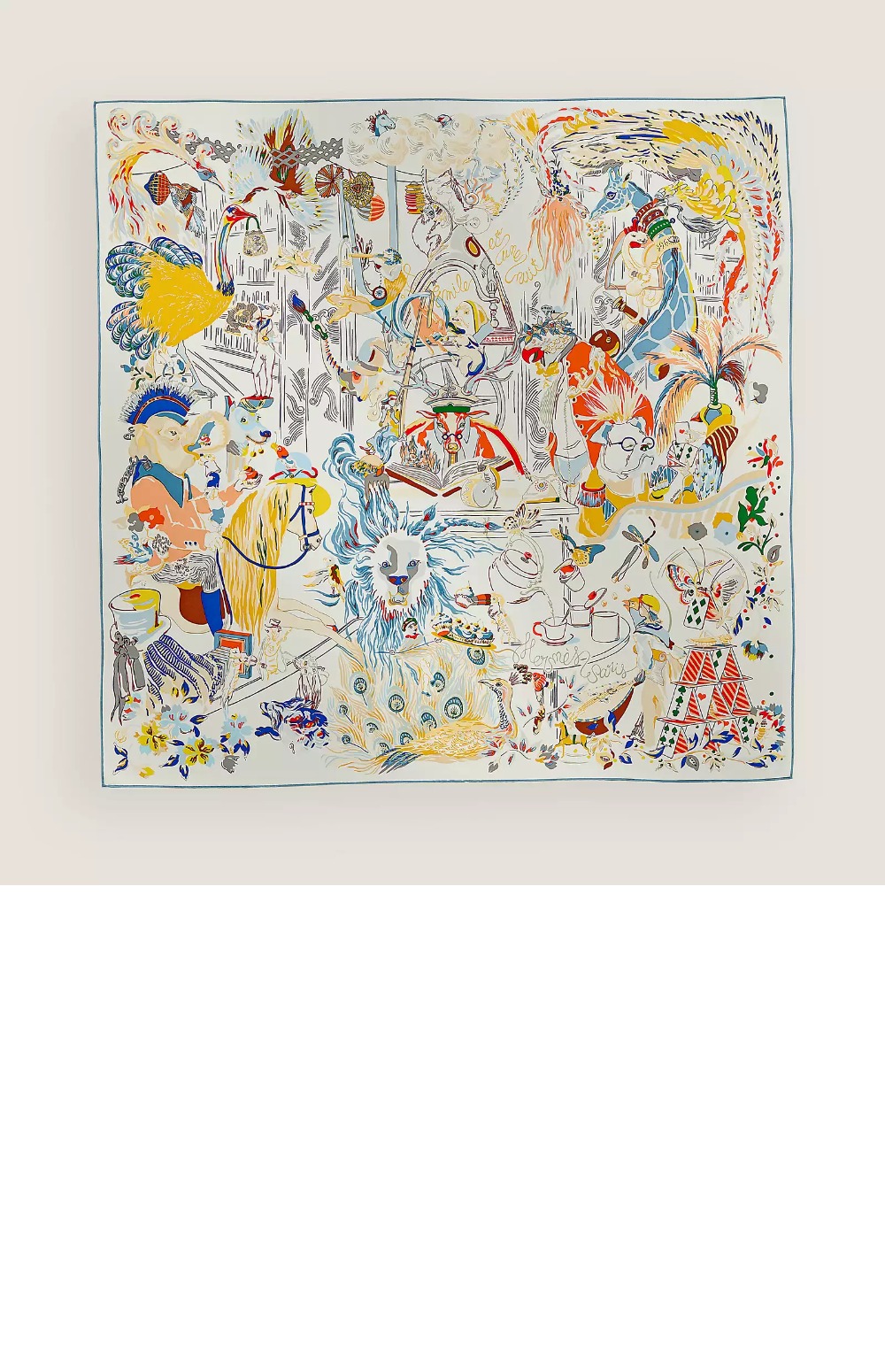 에르메스 Emile et Une Nuit 스카프 90