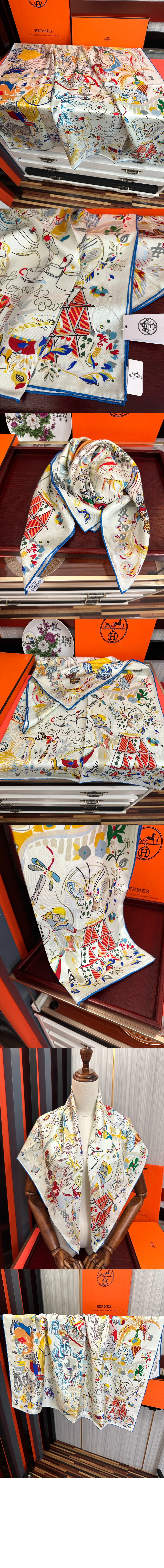 에르메스 Emile et Une Nuit 스카프 90