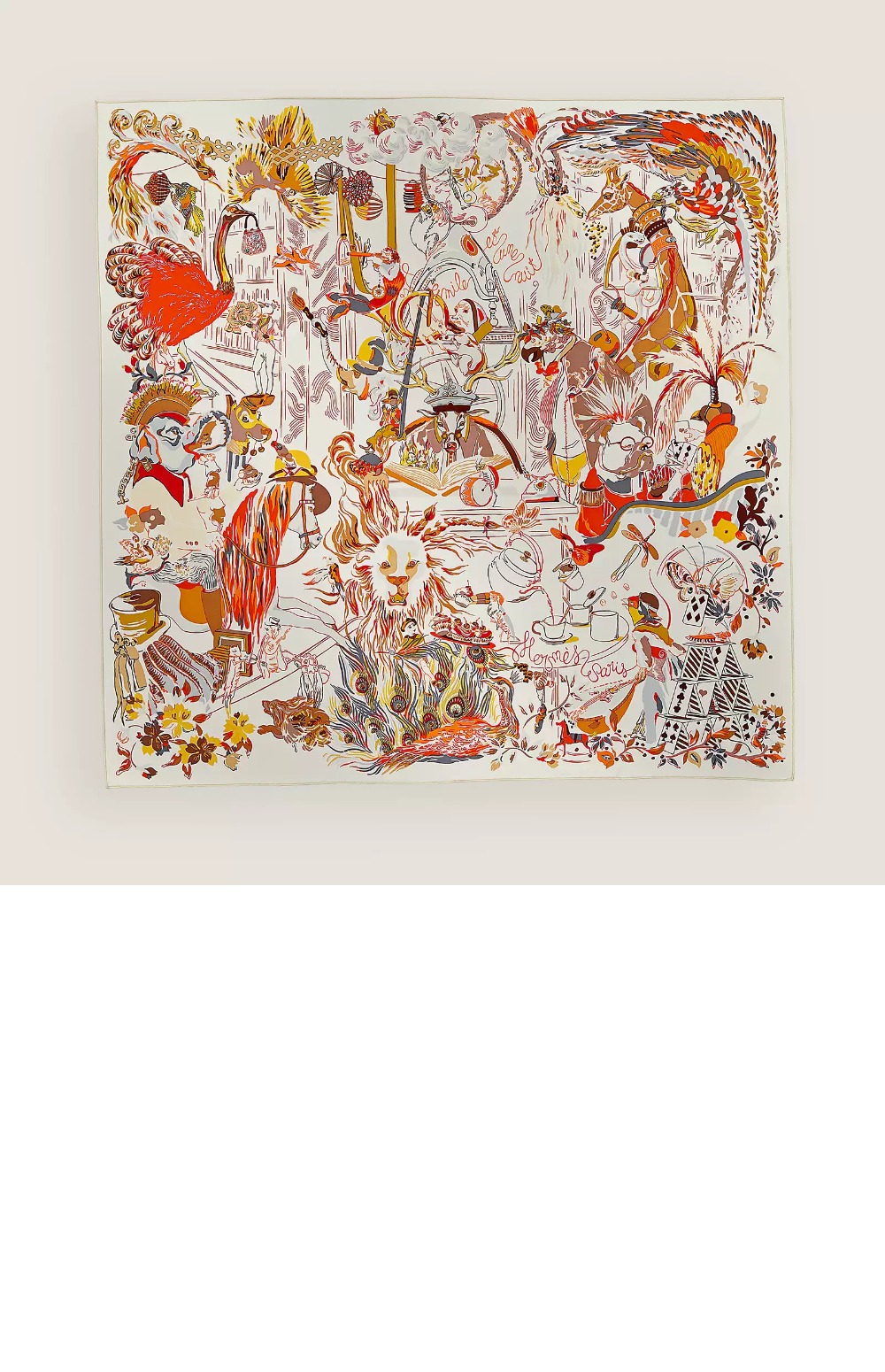 에르메스 Emile et Une Nuit 스카프 90