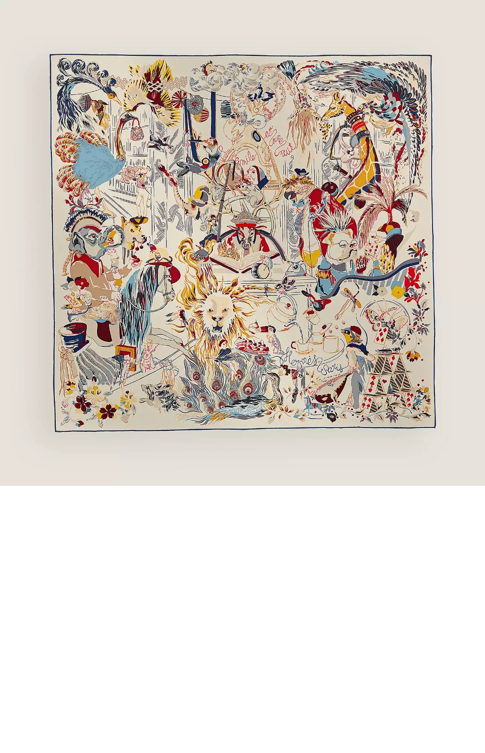 에르메스 Emile et Une Nuit 스카프 90