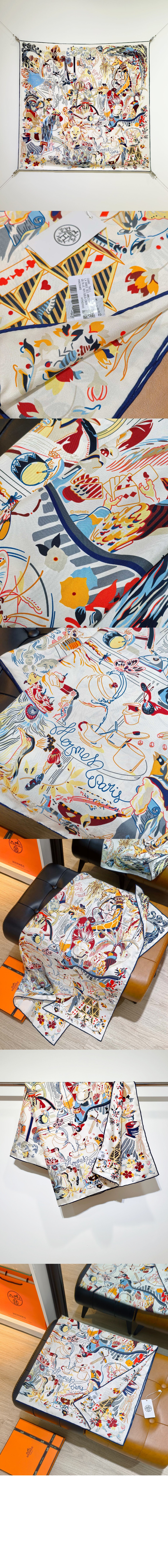 에르메스 Emile et Une Nuit 스카프 90