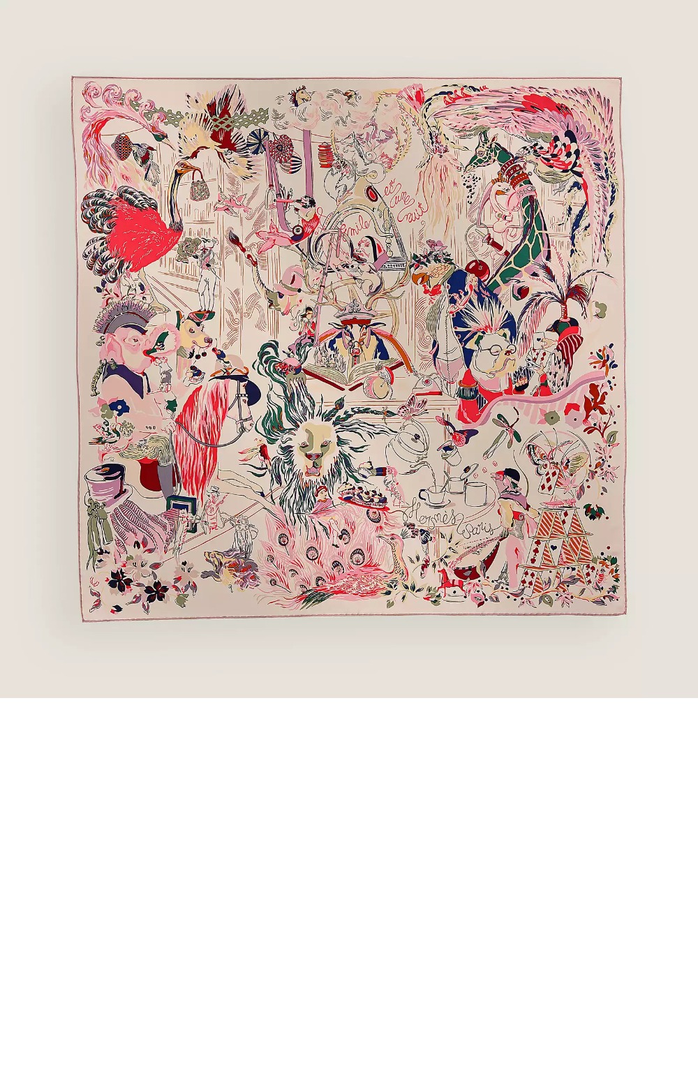 에르메스 Emile et Une Nuit 스카프 90