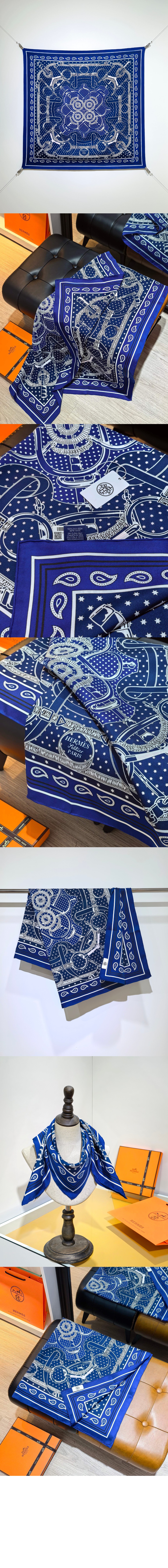 에르메스 Eperon d'Or 스카프 90