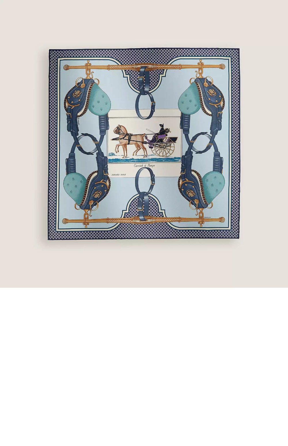 에르메스 Carrick a Pompe스카프 90