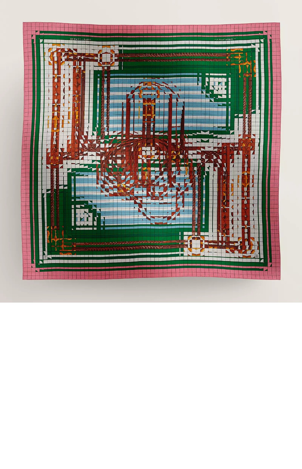 에르메스 Coaching Deja-Vu 숄 140