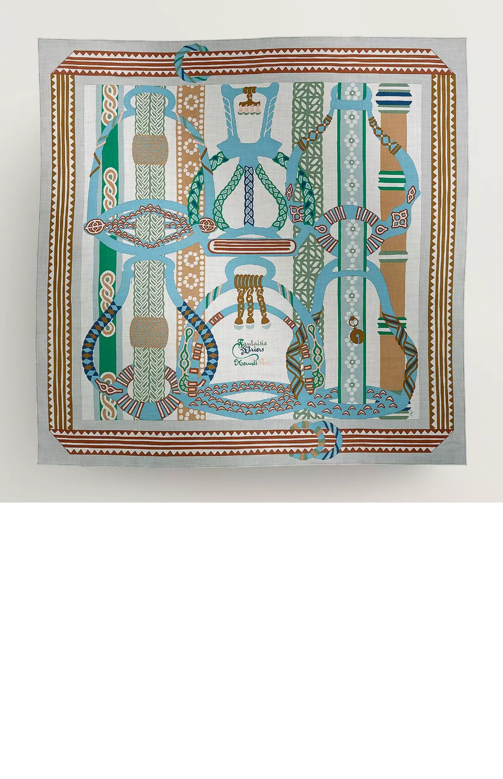 에르메스 Fantaisie d'Etriers 숄 140