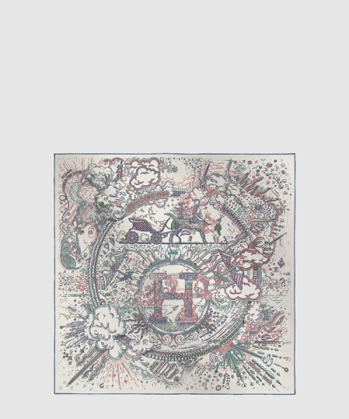 에르메스 Please Hold The Line 스카프 90