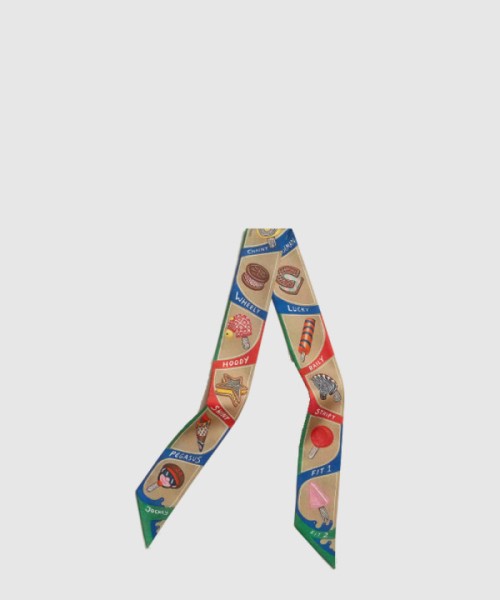 에르메스 Funny Ice Cream Twilly 트윌리