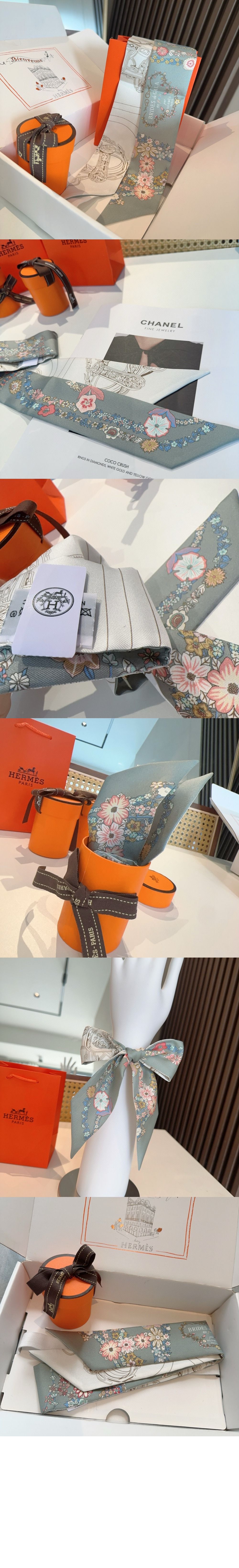 에르메스 Brides de Gala en Fleurs Twilly 방도