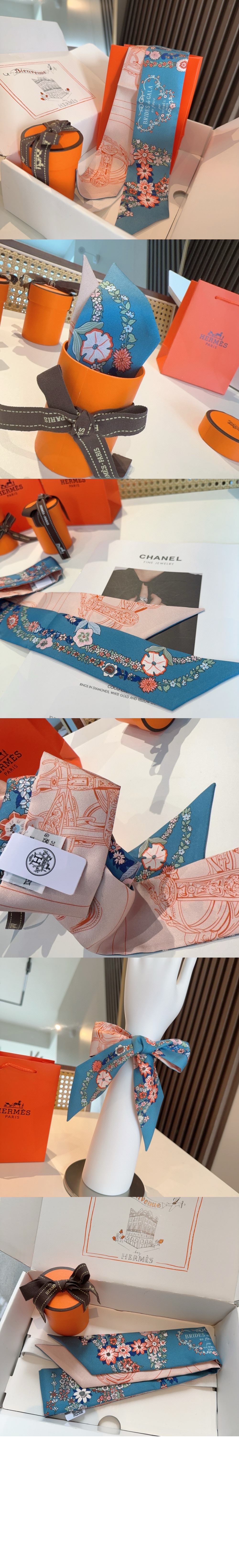 에르메스 Brides de Gala en Fleurs Twilly 방도