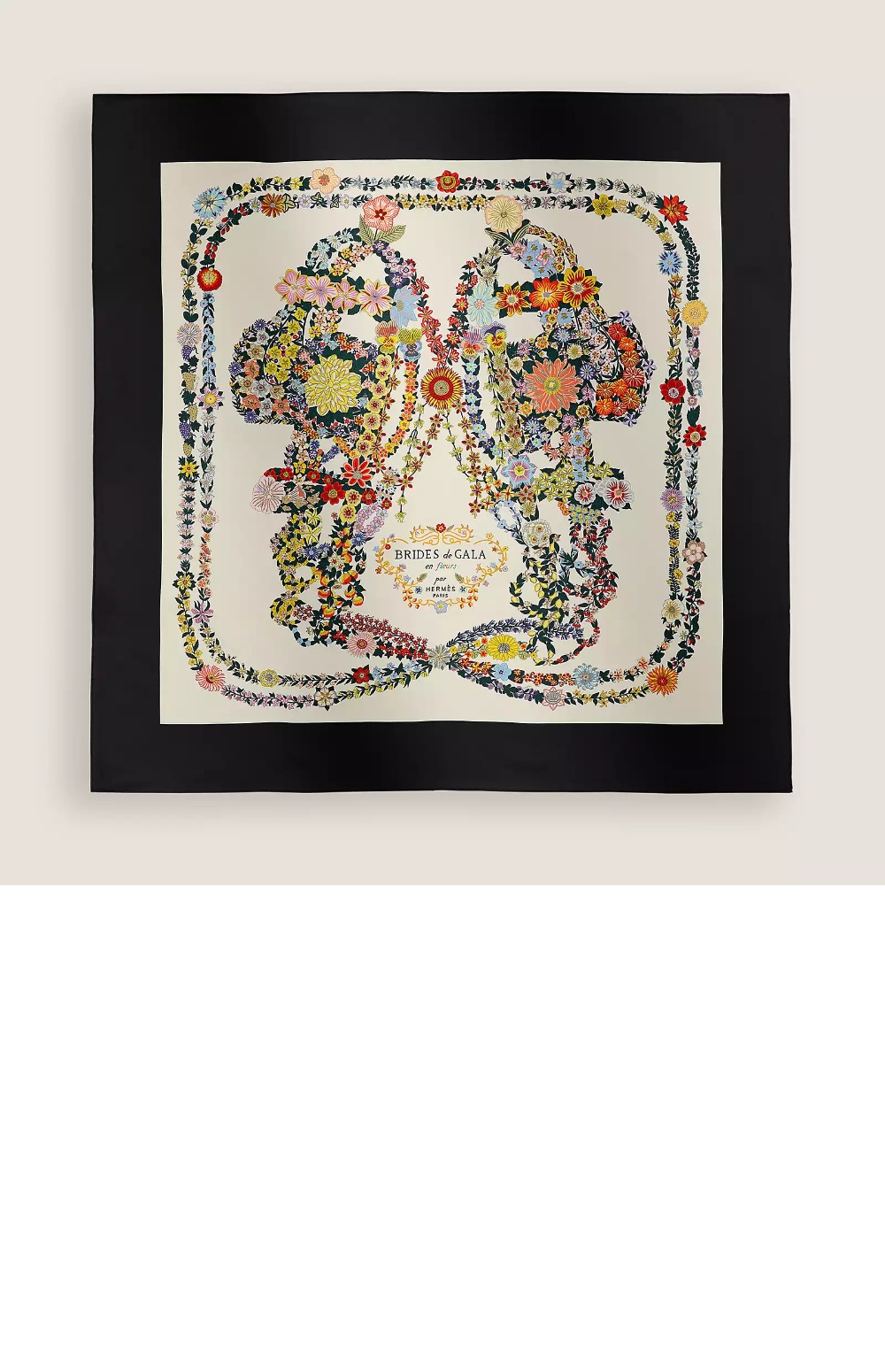 에르메스 Brides de Gala en Fleurs 스카프 90