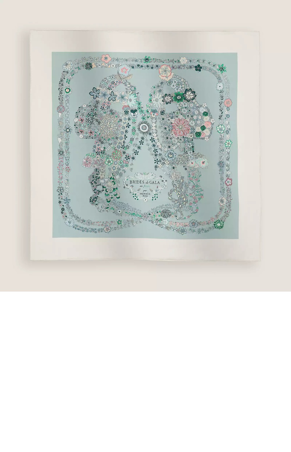 에르메스 Brides de Gala en Fleurs 스카프 90