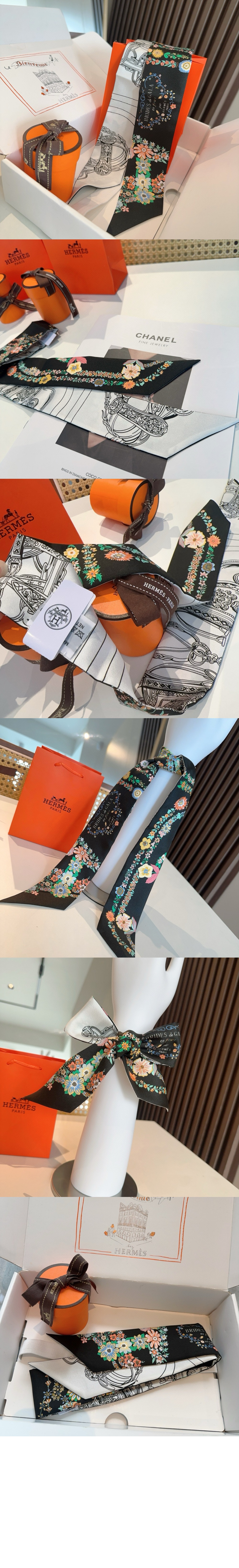 에르메스 Brides de Gala en Fleurs Twilly 방도