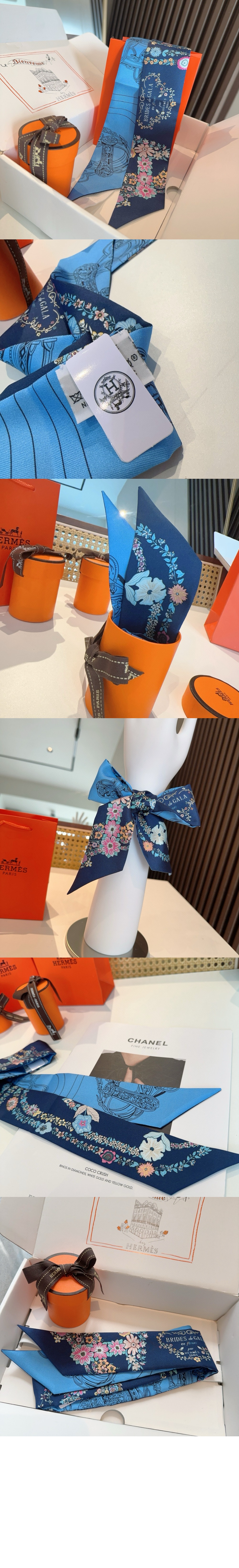 에르메스 Brides de Gala en Fleurs Twilly 방도