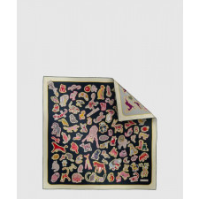 에르메스 Caracteristick 더블 페이스 스카프 90